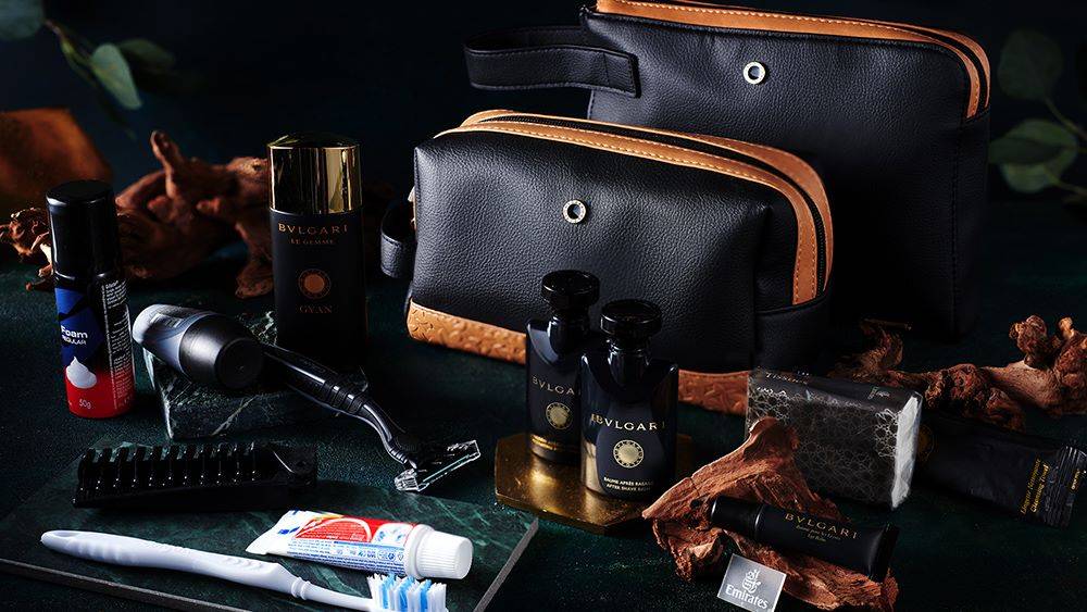 Swish Dopp Kits, which are filled with the latest skincare products and fragrances