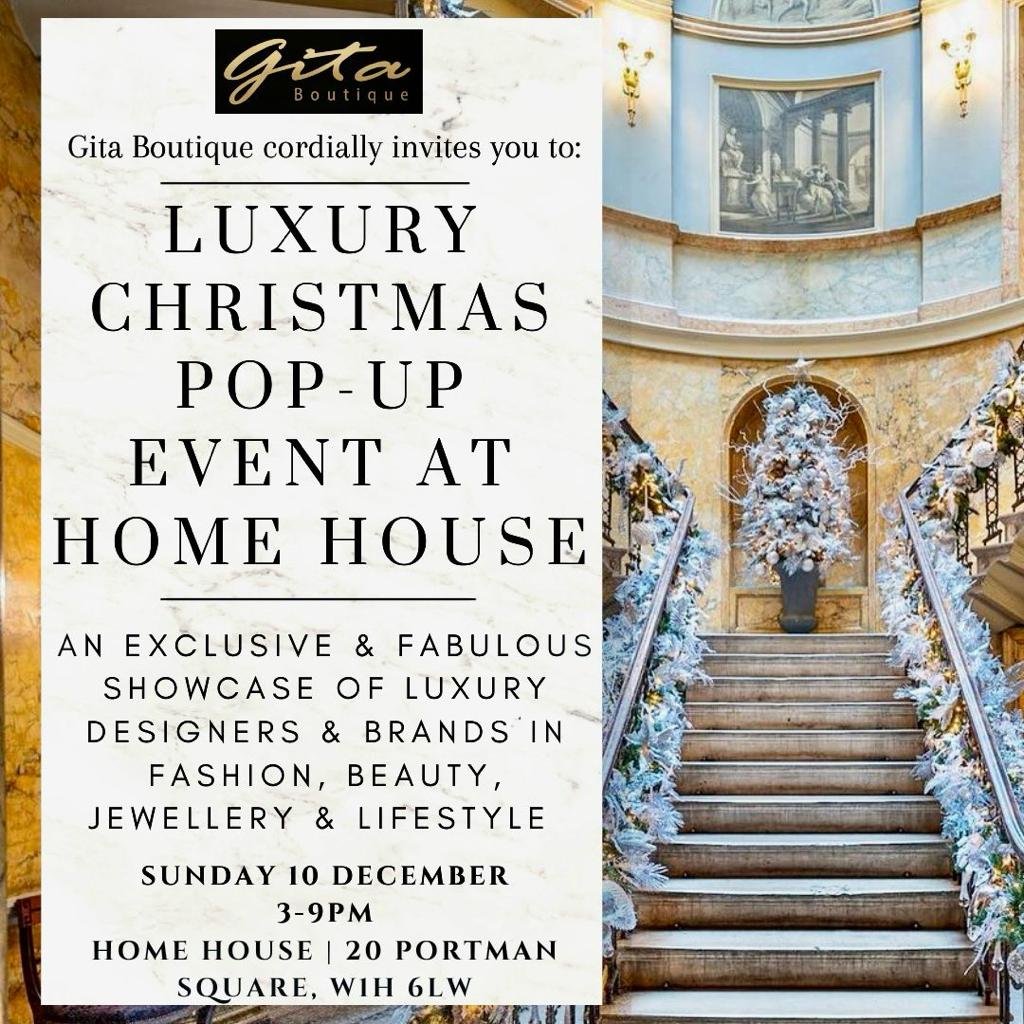 Luxury Christmas Pop up Event At Home House