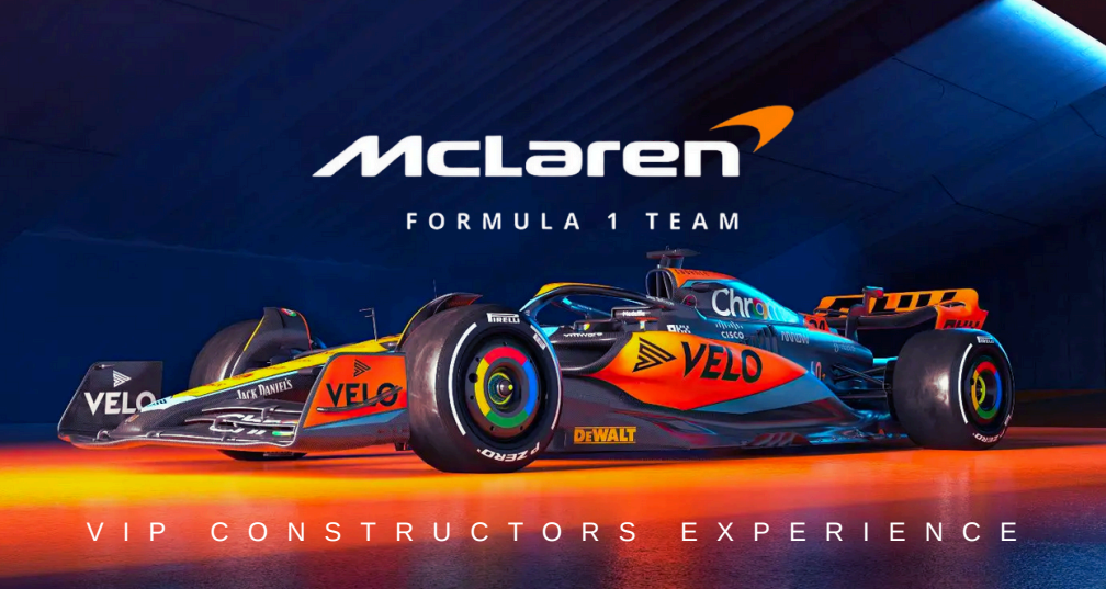 McLaren paddock experience Abu Dhabi VIP F1 pit garage hospitality Zak Brown McLaren private tour FIA motorhome interior Abu Dhabi 2019 McLaren engine cover signed Formula One Abu Dhabi finale VIP