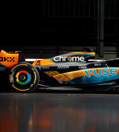 McLaren paddock experience Abu Dhabi VIP F1 pit garage hospitality Zak Brown McLaren private tour FIA motorhome interior Abu Dhabi 2019 McLaren engine cover signed Formula One Abu Dhabi finale VIP