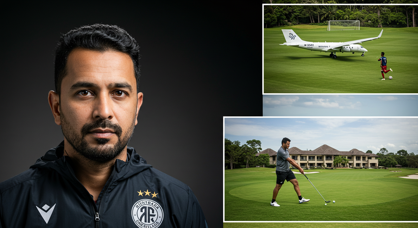 “Footballer leading masterclass on pitch” “Signed matchday shirt and photograph” “Golfer and athlete walking fairway” “Training ground behind the scenes with players”